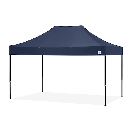 E-Z Up TAA Compliant Endeavor Shelter, 10' W x 15' L, Black Aluminum Frame, Navy Blue Top END3ABK15KMCNB
